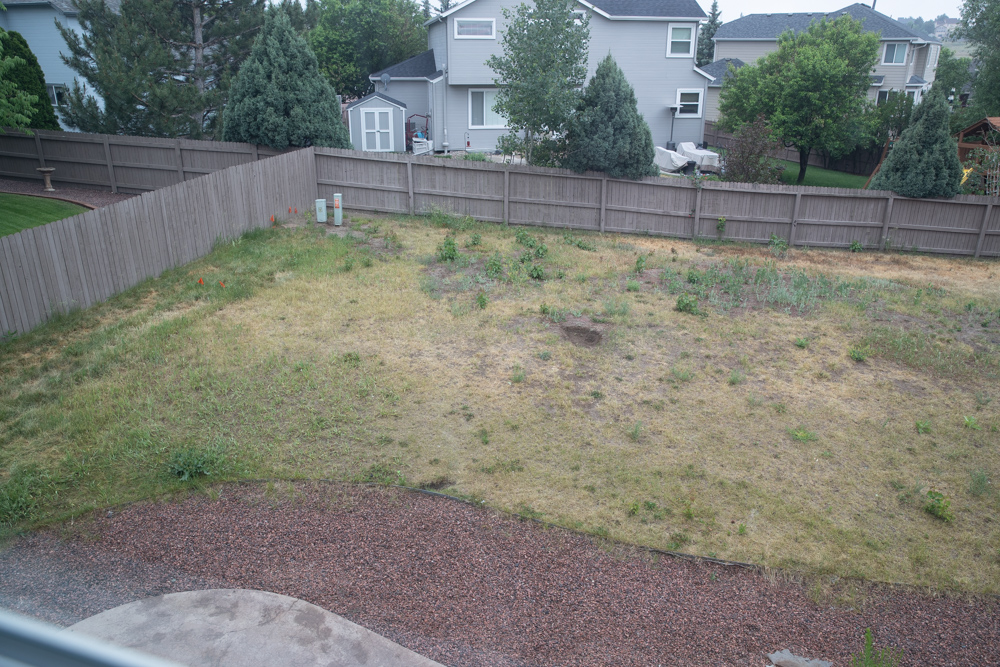 before landscaping colorado springs