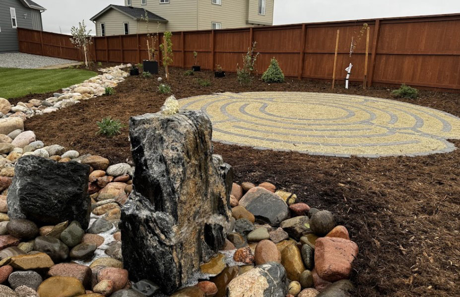 colorado springs landscaping cost example water feature garden stone pattern